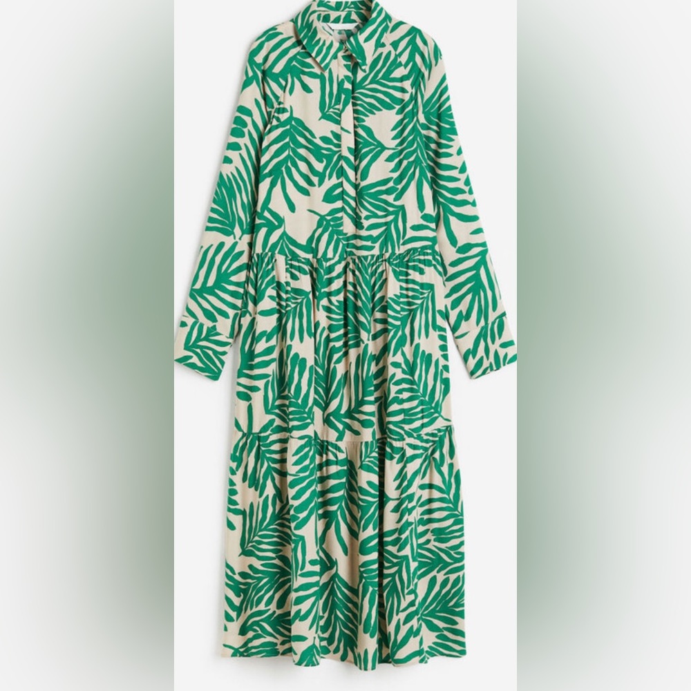 Hm green maxi dress